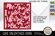Love Valentines SVG Card Tempate, an Invitation Template by Clikchic Designs (Thumbnail 3 of 5)