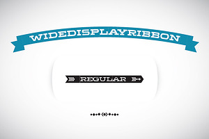 WideDisplayRibbon Regular, a Slab Serif Font by Gaslight