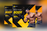 Gym social media post template, a Social Media Template by zahidhossainalif (Thumbnail 6 of 6)