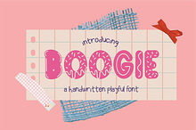 Boogie - Handwritten Playful Font