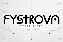 FYSTROVA — Futuristic Display Font