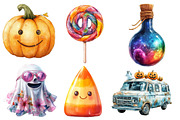 Groovy Halloween Element Clipart, an Illustration by Designworld (Thumbnail 2 of 6)