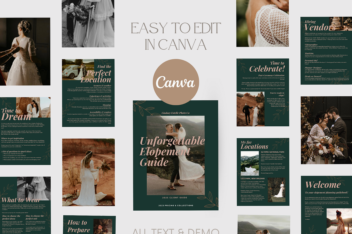 TEAL Elopement Photography Guide, a Magazine Template by Signature Edits (Photo 9 of 11)