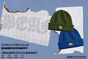 Realistic Beanie Mockup, a Hat Mockup by Easybandits (Thumbnail 2 of 4)