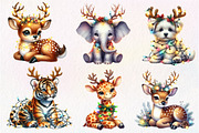 Christmas Animal Sublimation Clipart, an Illustration by Dream Creation (Thumbnail 5 of 7)