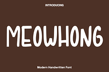 Meowhong - Modern Handwritten Font