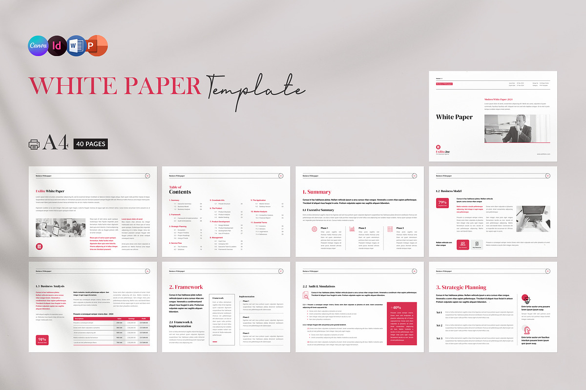 White Paper | Canva, Word, InDesign, a Brochure Template by Orcshape Studio (Photo 14 of 16)