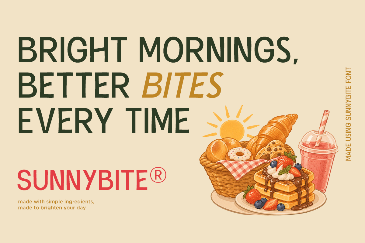 Sunnybite - Playful Sans Serif Font, a Sans Serif Font by Say Studio (Photo 7 of 10)