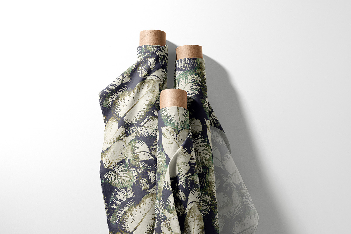 Hand Drawn Tropical Leaf Pattern, a Pattern Graphic by StudioGlouna