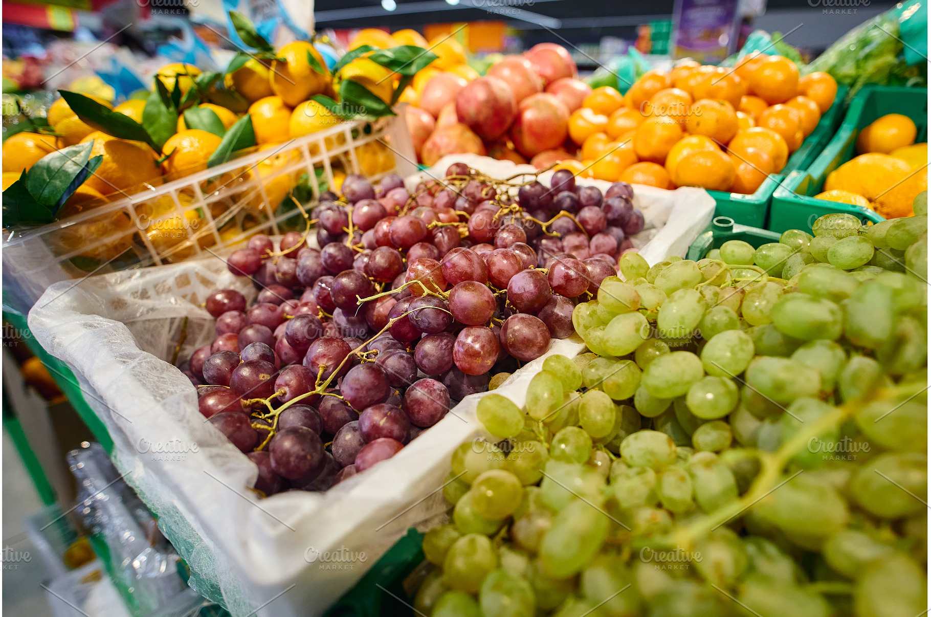 Fresh fruits are displayed in, a Food & Drink Photo by darksoul72