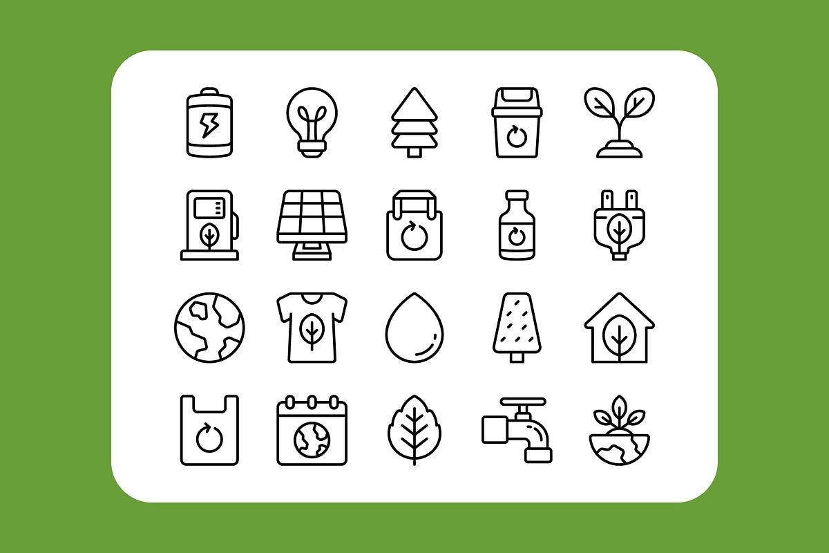 40 Environment Day Icon Pack, a Duotone Icon by Bilicube Studio (Photo 3 of 4)