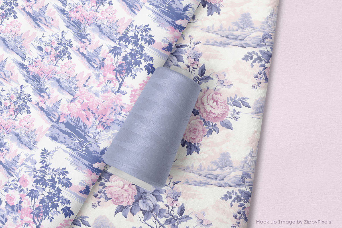 Romace Toile de jouy SeamlessPattern, a Pattern Graphic by STUDIO CHOTI (Photo 4 of 7)