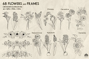 Flower Garden Line Art + Procreate, a Decorative Illustration by Skliarova (Thumbnail 5 of 5)