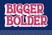 Calyra Retro - Extrude Surfing Font, a Sans Serif Font by Nirmana Visual (Thumbnail 9 of 16)