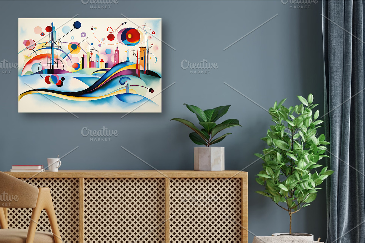 Abstractions in Wassily Kandinsky, a Decorative Illustration by KENO Mascots (Photo 5 of 5)