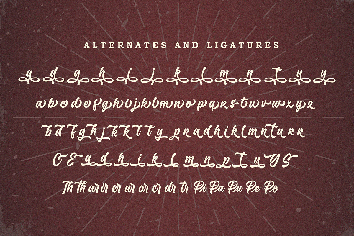 Hundred Miracles - Urban Restro Font, a Script Font by Subectype Studio (Photo 9 of 11)