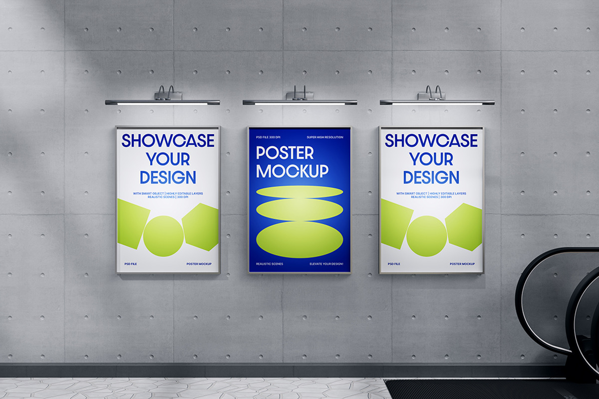 Subway Poster Mockup, a Product Mockup by Rahardi Creative (Photo 4 of 4)