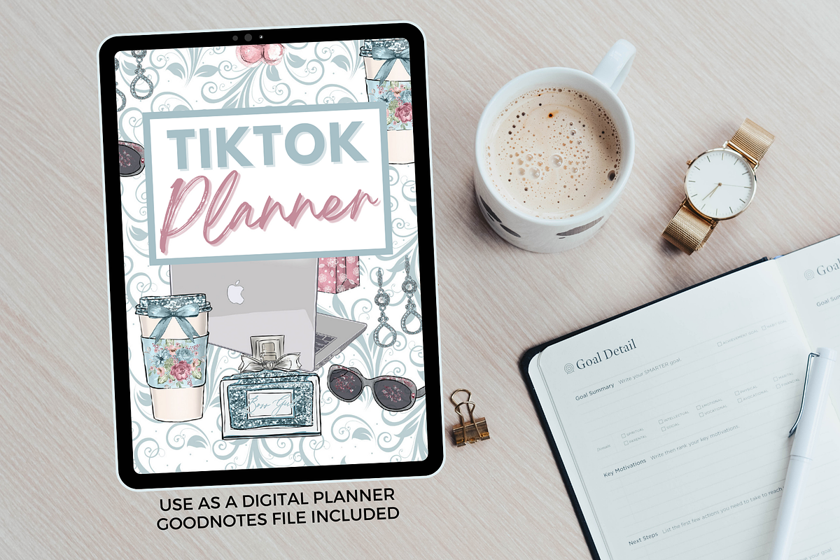 TikTok Printable Planner & Workbook, a Stationery Template by Jennifer Magri Templates (Photo 6 of 8)