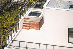Modern rooftop terrace view, an Architecture Photo by SkyNext