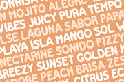 Ritmo Tropical by Emily Ann Hill, a Sans Serif Font by Emily Ann Hill Type Co. (Thumbnail 4 of 4)