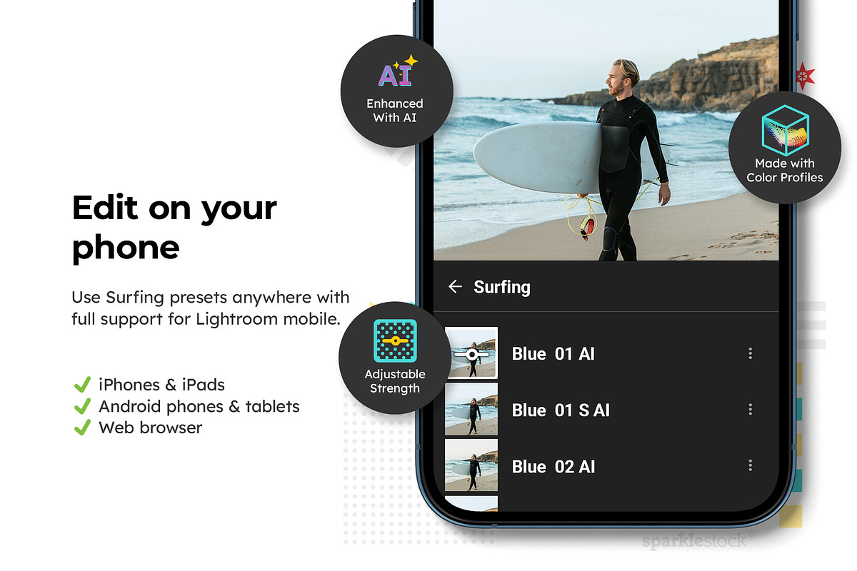 20 Surfing Lightroom Presets and LUT, a Preset Add-On by SparkleStock (Photo 10 of 13)