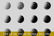 Circle Tones Vol. XII | 20 Vectors, a Texture Graphic by invisiblelayer (Thumbnail 2 of 5)