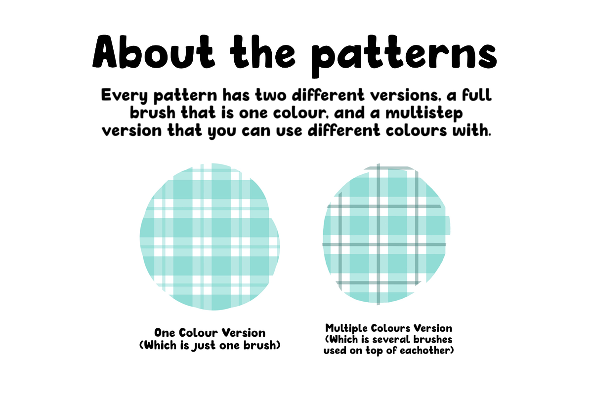 Plaid Patterns 2.0 for Procreate, a Brush Add-On by Design av MAD (Photo 2 of 10)