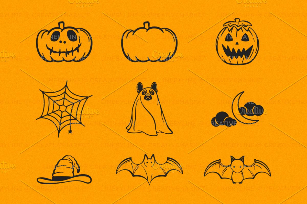 Halloween Vector Icon Set, a Seasonal Illustration by LineByLine (Photo 2 of 2)