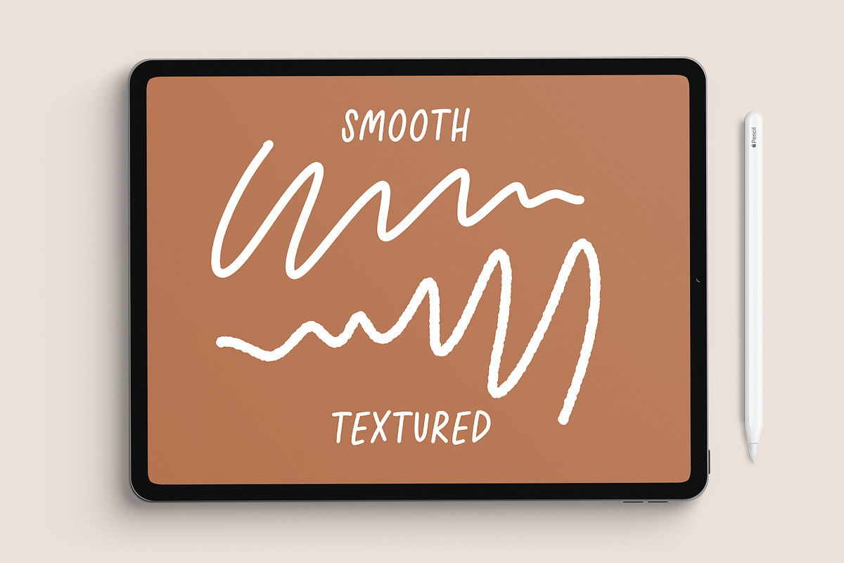 Monoline Procreate Brush, a Brush Add-On by Rachel Kick (Photo 7 of 8)