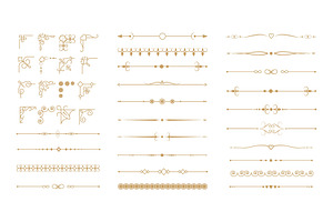 Curly Dividers And Corners. Royal