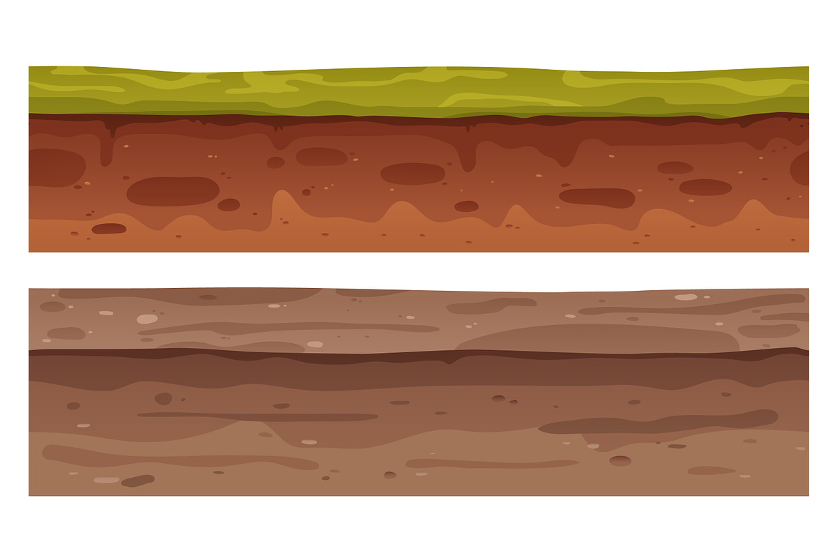 Seamless ground cross sections set, a Texture Graphic by Good Studio (Photo 4 of 9)