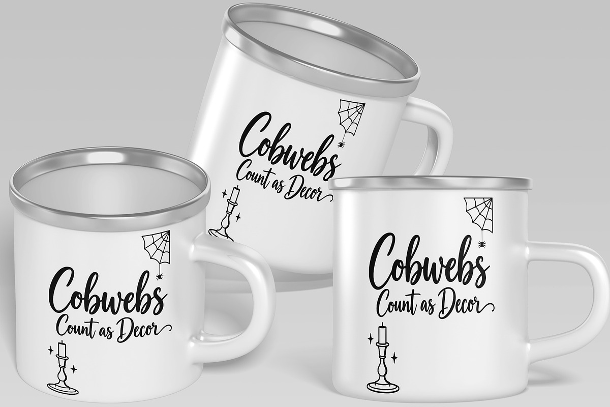 Cobwebs Count as Decor SVG, an Object Illustration by Ghagra (Photo 4 of 6)