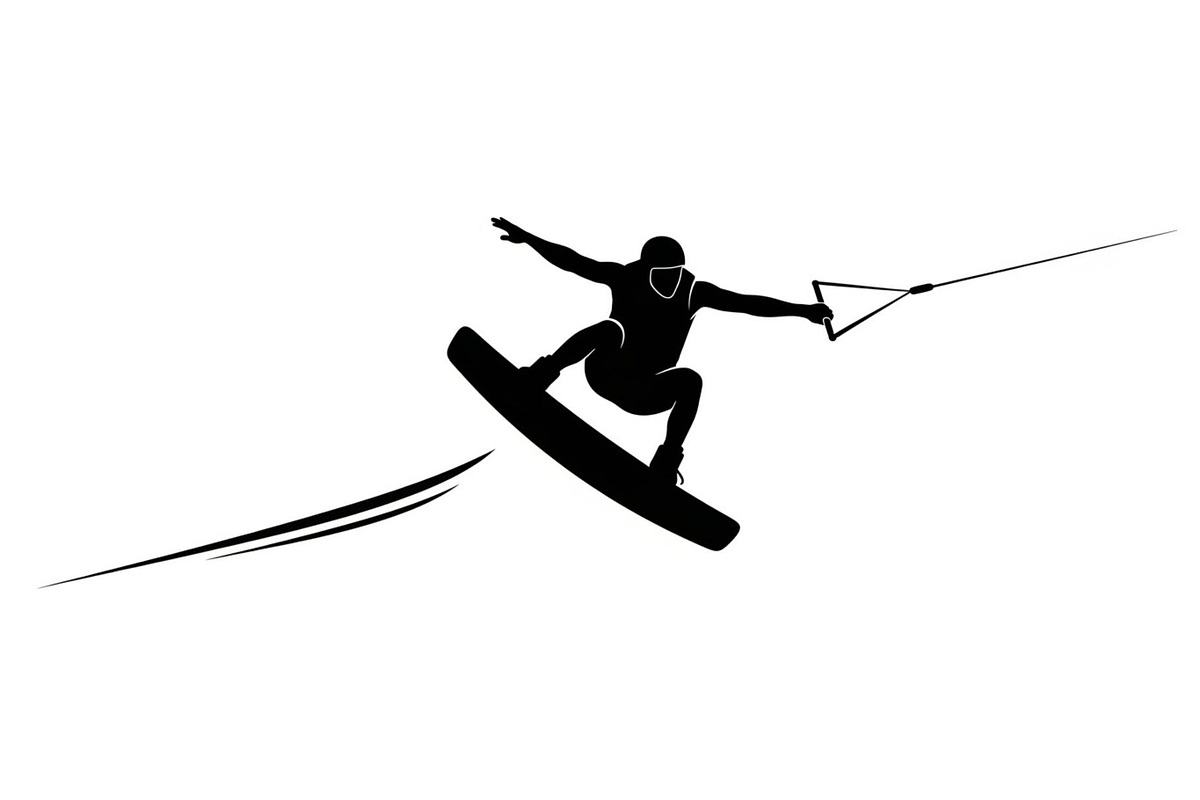 Water Ski Silhouette Vector Bundle, an Illustration by Designs_River (Photo 5 of 51)