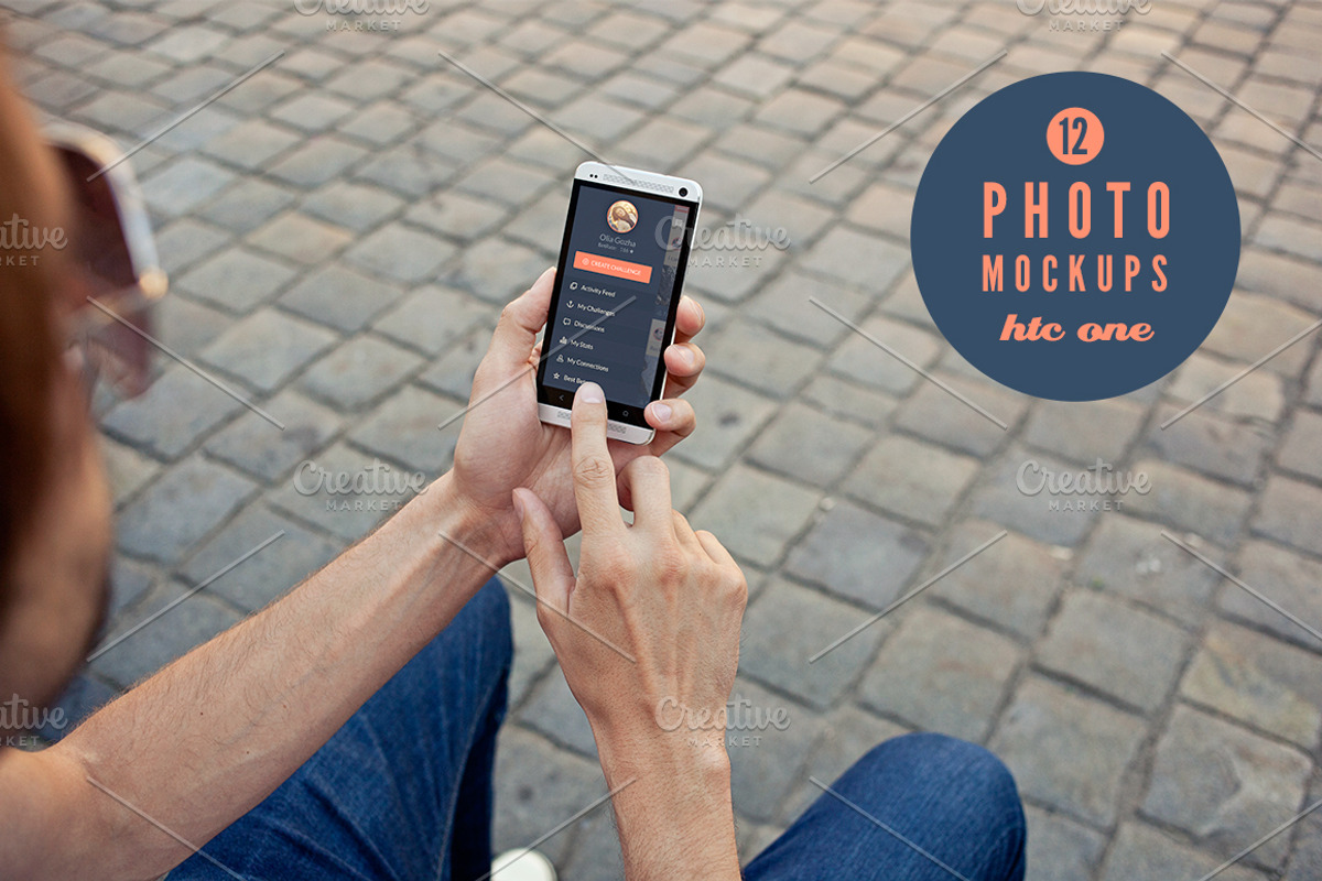 12 Android photo mockups, an Android Mockup by show it better (Photo 1 of 5)