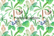 Jungle lifestyle.Watercolor set, an Animal Illustration by Anyuka (Thumbnail 4 of 5)