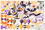 Watercolor Halloween Clipart set 7O+, an Object Graphic by KarinkaBU (Thumbnail 2 of 6)