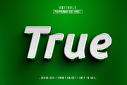 True 3D Editable Text Effect Style, a Layer Style Add-On by Md Jahidul99 (Thumbnail 1 of 2)