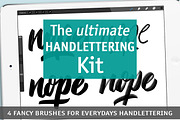 Handlettering Kit for everyday, a Brush Add-On by Studio FabianFischer (Thumbnail 1 of 3)