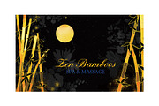 Zen Bamboos Business Cards, a Business Card Template by Ujean'sWhimsicalWorld (Thumbnail 2 of 3)