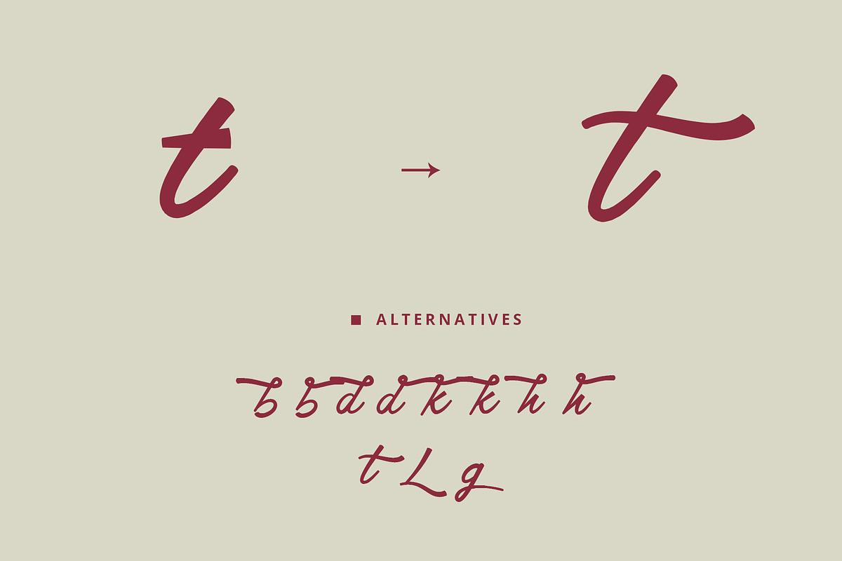 Lakeland brush font preview 6