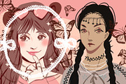 Manga ornament ipad procreate brush, a Brush Add-On by Meisanmui (Thumbnail 5 of 5)