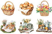Watercolor Alpine Summer Clipart, an Illustration by Designking (Thumbnail 3 of 5)
