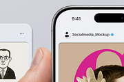 Instagram Post Mockup, Hands Holding, a Mockup by Avelina Studio (Thumbnail 3 of 3)