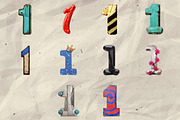 100 Stylized Numbers for Collage Art, an Object Graphic by Megan Aili Designs (Thumbnail 2 of 12)