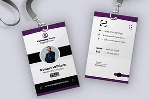 ID Card Design Template, a Stationery Template by MightyDesign
