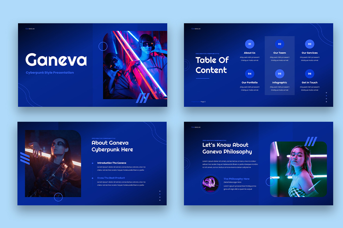 Geneva Cyberpunk Powerpoint, a Presentation Template by kerismaker (Photo 2 of 6)