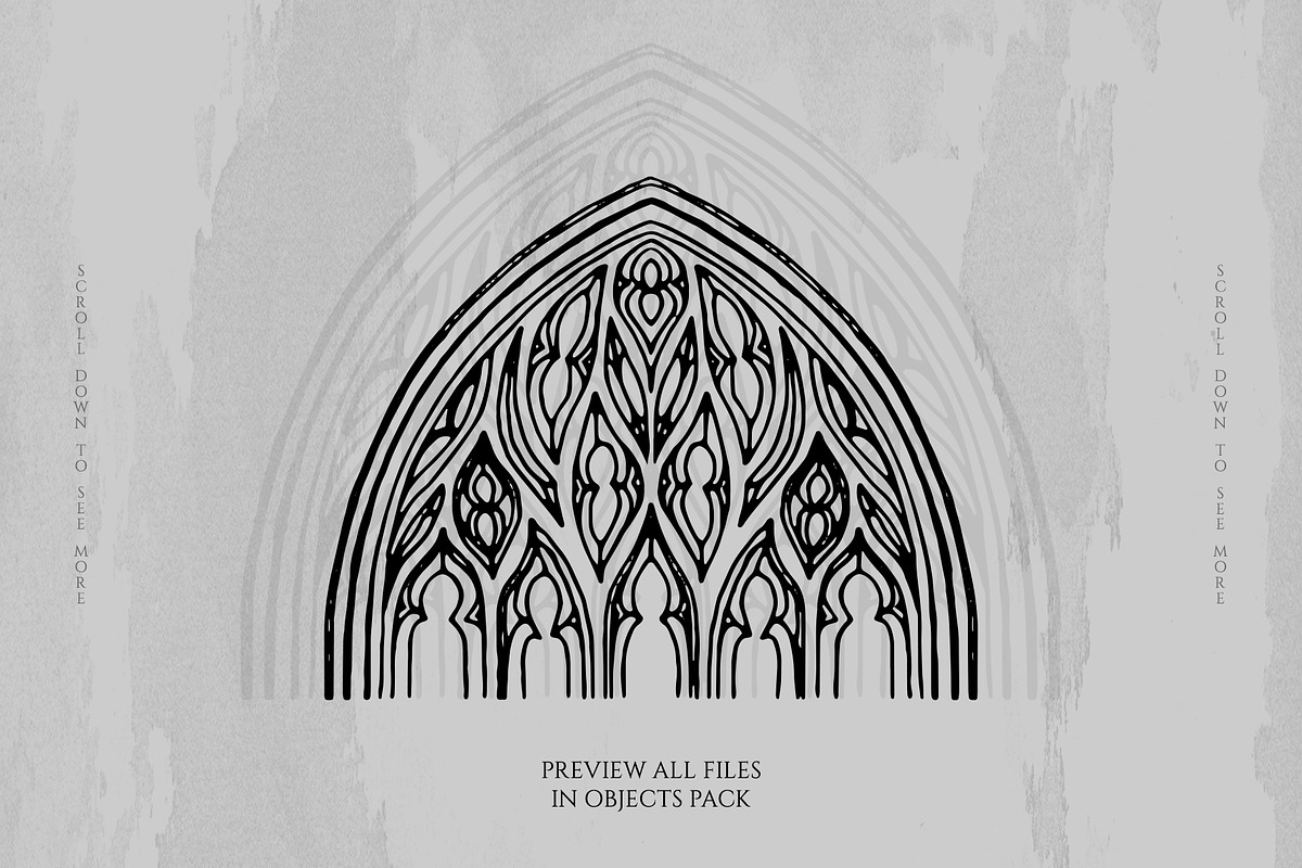 Gothic Windows, an Object Graphic by Norse Moss (Photo 2 of 6)