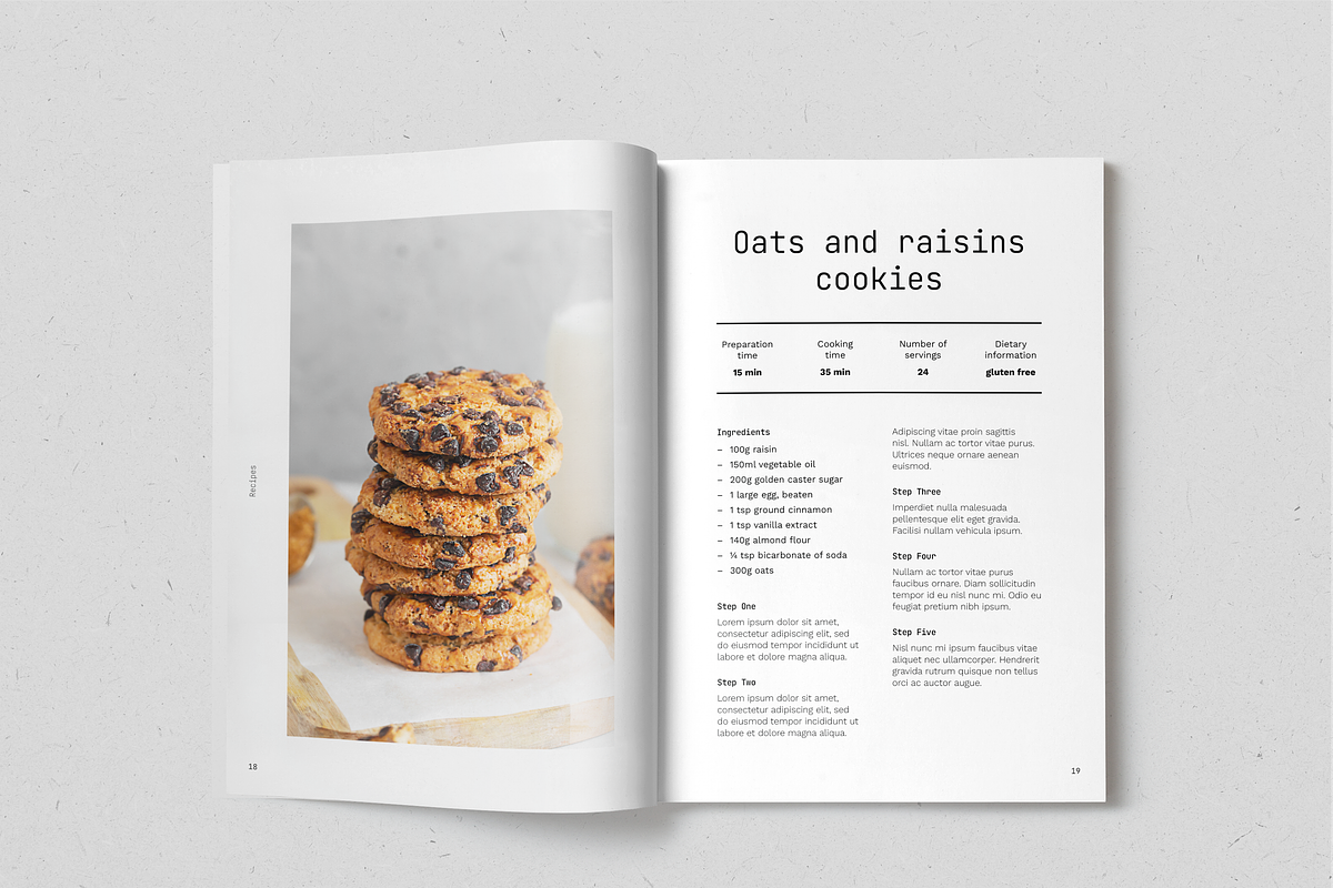Healthy Desserts Recipe Book, a Magazine Template by SonaGeciova (Photo 11 of 19)