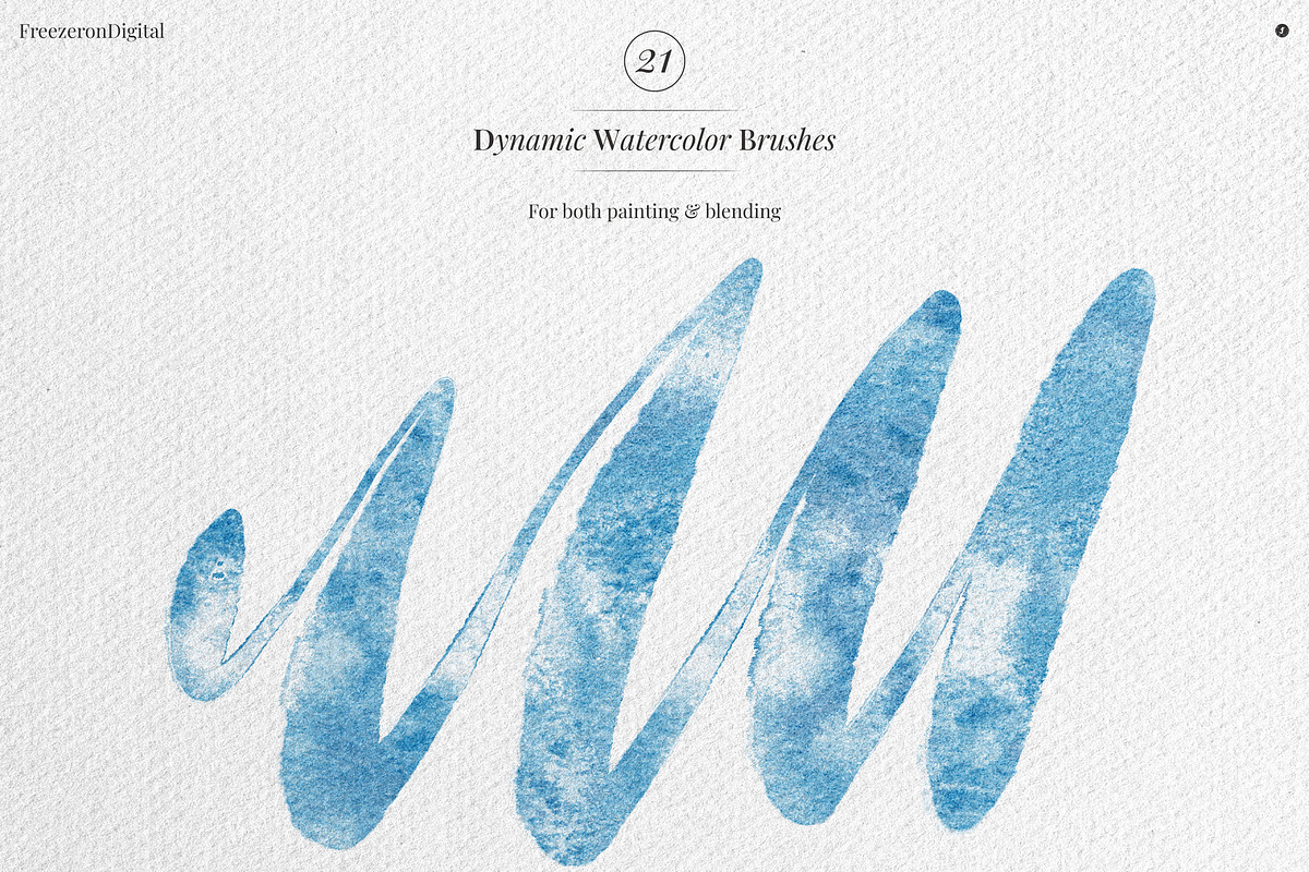 True Watercolor Procreate Brushes, a Brush Add-On by Freezerondigital (Photo 5 of 17)