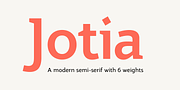 Jotia, a Sans Serif Font by Hashtag Type (Thumbnail 1 of 9)